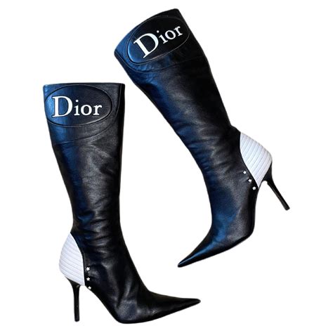 dior over the knee lace boots|Dior leather ankle boots.